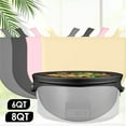 thumbnail image 3 of Silicone Slow Cooker Liner for 6QT 8QT Pots Non-Stick,Heat Resistant Insert with Handles Dishwasher Safe,Easy Clean Kitchen Accessory for Oval Crockpots (Grey,Black,Light Red,Yellow), 3 of 4