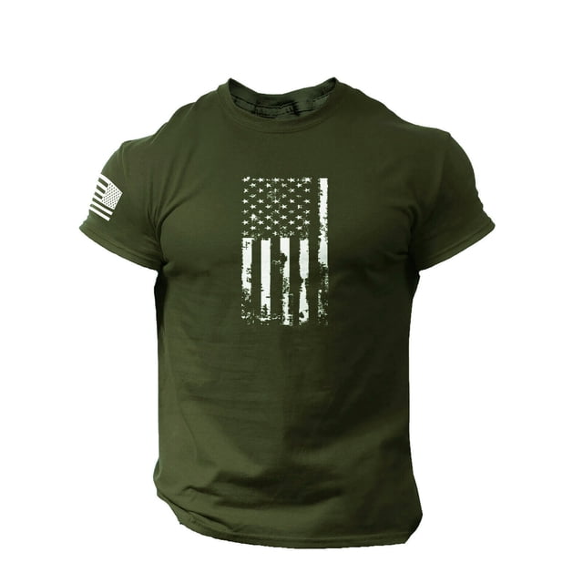 Chemises Habillées pour Hommes Plateforme Analyse Compétitive des Titres et Distillée pour un Col Imprimé Moderne Manches Courtes Design Drapeau O