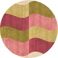 thumbnail image 1 of Ahgly Company Indoor Round Patterned Yellow Orange Area Rugs, 7' Round, 1 of 1