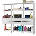 thumbnail image 2 of Madesa Garage Storage Cabinet 6-Drawer Tool Organizer with Open Shelves 82" - White, 2 of 8