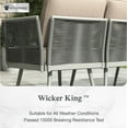 thumbnail image 4 of Sophia & William 6 Pieces Outdoor Patio Furniture Set 7-Seat Wicker Metal Patio Conversation Sofa Set with Classic Rope Rattan Style, Beige, 4 of 9