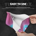 thumbnail image 5 of Lsque Pink Shark Pool Fantasy Printed Long Tissue Box Cover Holder, Facial Paper Organizer Dispenser,Triangle with Bottom Belt, PVC Leather Decorative Organizer, 5 of 9