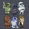 thumbnail image 2 of Womens Star Wars Doodle Character Grid Racerback Tank, 2 of 4