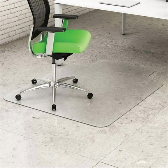 Deflecto Earth Source 45x53 EconoMat Mat with Lip - Commercial, Carpet, Office - 53" Length x 45" Width x 0.10" Thicknes