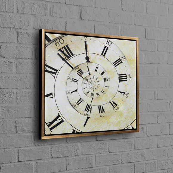 Affiche Personnalisée Moderne en Toile 3D avec Impression d'Ancienne Horloge Vintage Cadeau de Mariage Idéal pour les Couples Parfait pour la Décoration de Bureau