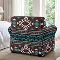 thumbnail image 6 of FKELYI Stretch Couch Cover for Living Room Armchair Slipcover with Individual Cushion Cover Aztec Geometric Print Non-Slip Washable Furniture Protector Sofa Decor, 6 of 7