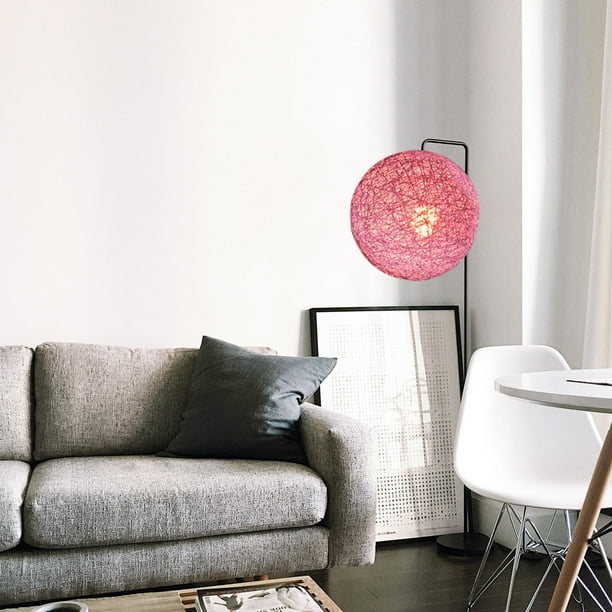 unbranded Pantalla De Colgante Rosa De Ratán Con Instalación Fácil Y Ambiente Artístico Para El Hogar