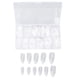 thumbnail image 1 of Punta de uñas postizas, 500 piezas de uñas postizas transparentes, uñas postizas transparentes, probadas y confiables, 1 of 8