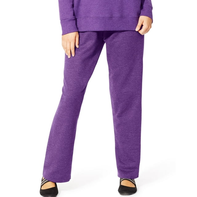 Just My Size Women`s EcoSmart Fleece Open-Hem Sweatpants, Petite Length, 4X