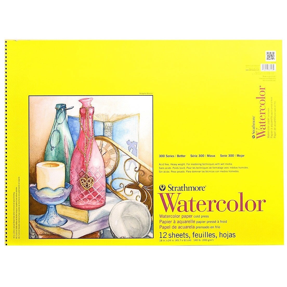 300 Series Watercolor Paper 11 in. x 15 in., pad of 12 wire bound (pack of 2)