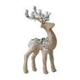 thumbnail image 1 of Reno Elk Decoración del de Navidad / Estatua de brillo Artesanía de bricolaje Colgante de ciervo decorativo para fiesta Jardín Interior champán Colco Colgante de alce, 1 of 6