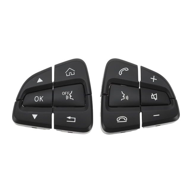 Botones del Volante Unique Bargains para Mercedes-Benz C250 C300 C350 C-Class (W205) 2016-2018 para la Cubierta del Botón del Volante de la Clase GLC Reemplaza No. A0999050200/A0999050300