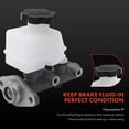 thumbnail image 3 of A-Premium Brake Master Cylinder with Reservoir and Cap Compatible with Hyundai Vehicles - Accent 2005 - Replace OE# 5851025300, 3 of 8