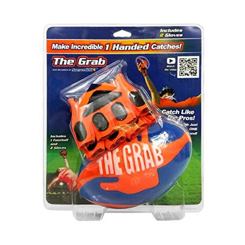 by The Makers of Swerve Ball Includes one Football Super Grip Football Allows You to Play Like a PRO! The Grab and Glove Amazing Foot Ball Toy Gives Anyone The Ability to Catch