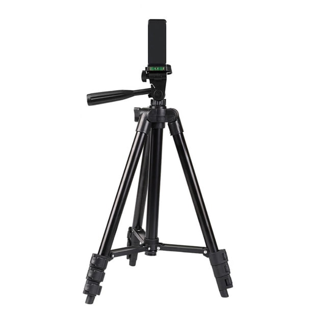 Trípode flexible para cámara, portátil, ajustable, universal, triangular, para teléfono móvil (negro)