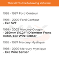 thumbnail image 2 of MAX Advanced Brakes - Brake Kit For 1995-2000 Ford Contour| Carbon Ceramic Brake Pad and Rotor Kit Front and Rear| Daily Driving OE Replacement Brake Rotors, 2 of 9
