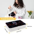 thumbnail image 5 of Punk Earring Organizer Jewelry Box with Removable Compartment and Portable Design, 5 of 6