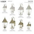 thumbnail image 3 of Livex Lighting Exeter 3 Light Outdoor Wall Lantern, 3 of 9