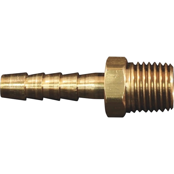 Milton 1/4in. MNPT 5/16in. ID Hose End Fittings, 2-Pack, Model# S-601