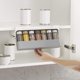 thumbnail image 4 of Estante para especias debajo del estante de almacenamiento de cocina, organizador gris, 4 of 4
