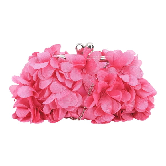 Bolso de mano JAMBHALA Elegante monedero de noche para mujer HotPink