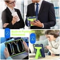 thumbnail image 5 of Dteck Tablet Case Compatible with iPad Air 11 2024 / 2025, with Kickstand Three-Layer Hybrid Full Body Case Rugged Shock-Proof Fall Protection Cover Tablet Case Cover, Navy+Yellow Green, 5 of 5