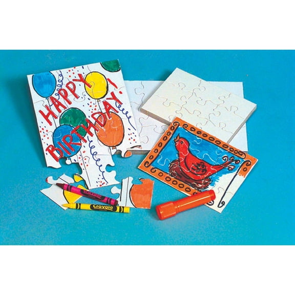 Hygloss Compoz-A-Puzzle, 4" X 5.5", 16-Pieces, 24/Pkg.