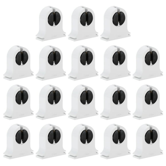 Unique Bargains T5 Fluorescent Light Holder, 18 Pack G5 Lamp Base LED Fluorescent Tube Light Socket, 32x30x11mm