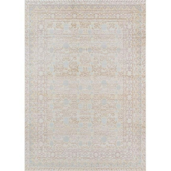 Momeni Isabella Polyester Machine Made Blue Area Rug 4' X 6'