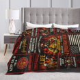 thumbnail image 6 of Firefighter Gifts Funny Cool Throw Blanket 60x50, 6 of 6