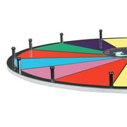 ZENSTYLE Freestanding 24 Adjustable Spin Wheel with 14 Colorful Prize Slots – Game Spinner for Parties, Events & Prizes