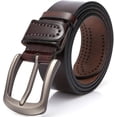 thumbnail image 1 of Cinturón de Cuero Yongsheng para Hombre Marrón Oscuro 115 cm, 1 of 5