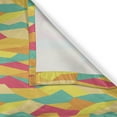 thumbnail image 4 of Ambesonne Geometric Window Valance, Funky Tiles, 54" X 18", Jade Green Marigold, 4 of 5