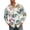 Yellow, variant on Fgvctg Men's Hawaiian Shirt Tropical Floral Print Summer Beach Shirt Plus Size Button Down Long Sleeve Shirts Casual Trendy Holiday Outfits Light Green S