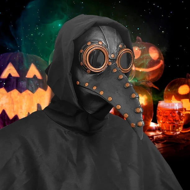 Doctor Birds Mask-Latex Long Nose Peak Cosplay Steampunk Máscara de Halloween (A)