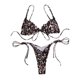thumbnail image 3 of Conjunto de bikini de vendaje con estampado de mujer Push-Up Split Traje de baño Ropa de playa Traje de baño Fridja  nalpqowj19673, 3 of 7