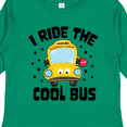 thumbnail image 4 of Inktastic I Ride the Cool Bus with Yellow Bus Boys or Girls Long Sleeve Toddler T-Shirt, 4 of 5