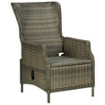 thumbnail image 4 of vidaXL 9 Piece Outdoor Dining Set with Cushions Poly Rattan Brown, 4 of 5