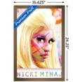 thumbnail image 3 of Nicki Minaj - Face Paint Wall Poster, 14.725" x 22.375", Framed, 3 of 3
