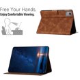 thumbnail image 6 of Allytechgroup Case for Lenovo Tab M11/Tab K11 LTE 11" 2024 TB330FU, Flip PU Leather Tablet Case with Credit Card Slot Kickstand Auto Sleep/Wake Full Body Protective for Women Men, Brown, 6 of 10