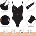 thumbnail image 3 of Body de espalda baja para mujer con control de barriga Shapewear sin costuras esculpir cuerpo Shaper tanga camiseta sin mangas, 3 of 5