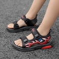 thumbnail image 4 of TOWED22 Boy's Sport Athletic Sandals Comfort Open Toe Casual Outdoor Summer Shoes - Toddler/Little Kid/Big Kid(Red,11), 4 of 9