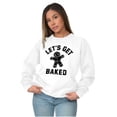 thumbnail image 4 of Funny Christmas Get Baked Gingerbread Sweatshirt for Men or Women Brisco Brands S, 4 of 5