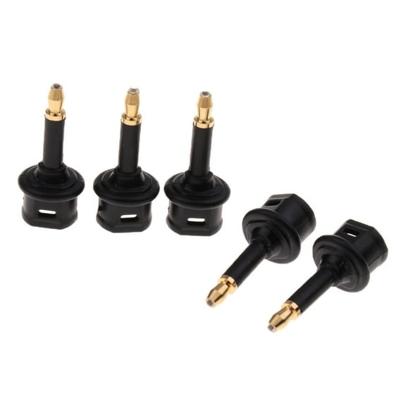 5x Digital Audio Adapter,Optical()Female To 3.5mm Mini Male Jack