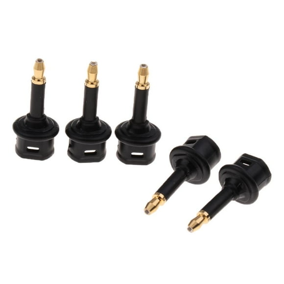Adaptador de Fibra Óptica 5xdigital a Mini Conector de sonido Óptico de 3.5 Mm Yotijar Adaptador óptico de núcleo de cobre