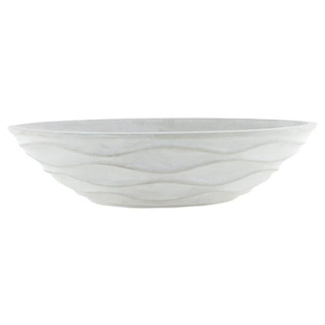 Syndicate Home & Garden 7603-04-437 15.5 in. White Wave Planter