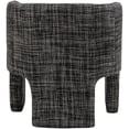 thumbnail image 3 of Meridian Furniture Sawyer Black Weaved Fabric Accent Chair, 3 of 8