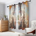 thumbnail image 7 of BZSMCE Window Curtain Panels Fashion Tree-climbing Cuties Printed 63x42in/63x52in, 7 of 7