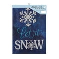 thumbnail image 3 of Meadow Creek Winter Outdoor Garden Flag, Let it Snow, Snow Flake, 18" x 12.5", 3 of 7