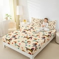 thumbnail image 4 of Feelyou Funny Dachshund Lover Bed Sheets, Kawaii Dog Animal King Sheets, Cartoon Love Heart Sheet Set, Luxury Bedroom Decor, 4pcs, 4 of 7